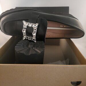 Loafers hy designer ALL BLACK, SIZE 10,  NEW